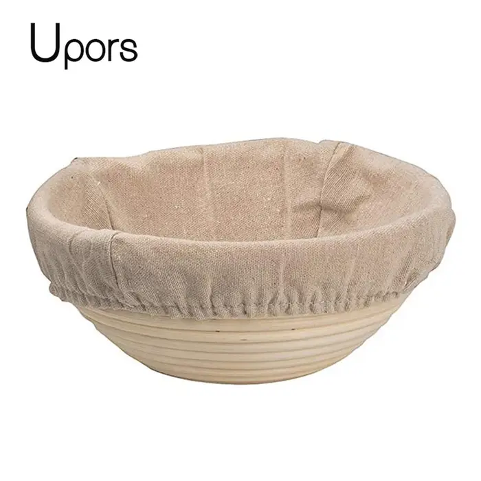 UPORS panier à pain en rotin ovale naturel
