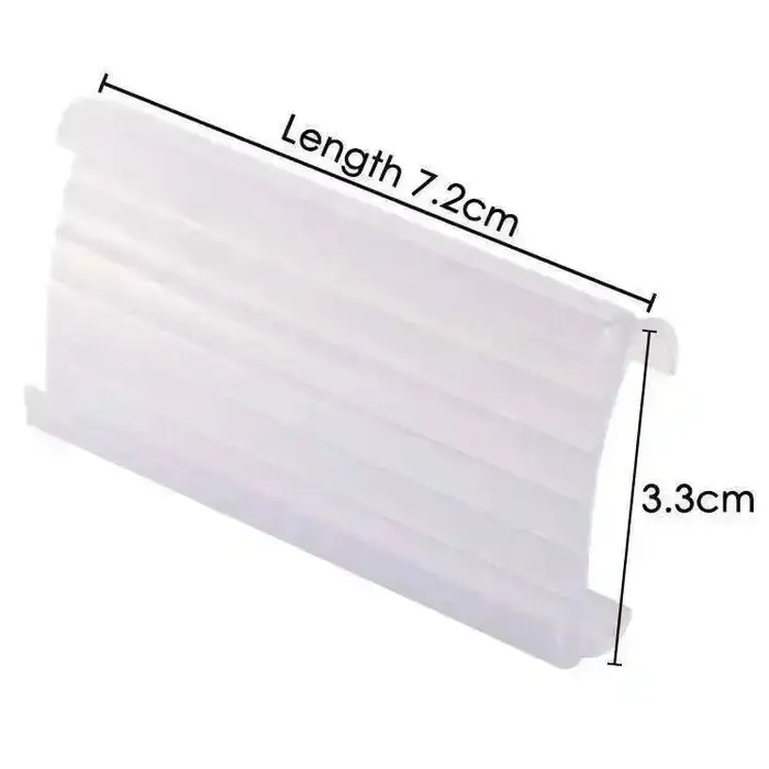 30 pièces Porte-étiquettes de prix pour rayonnages métalliques ouverts de magasin, avec insert pour 