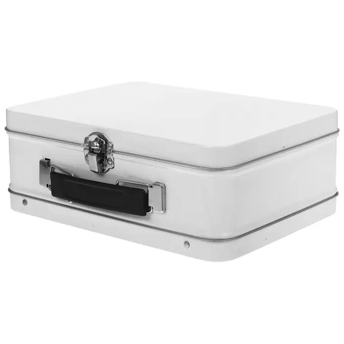 1 pièce Boîte en fer blanc avec poignée