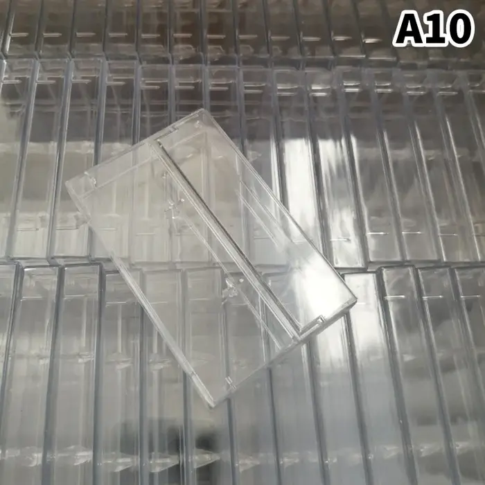 Boîte de rangement unique pour enregistrement audio, cassettes magnétiques, transparente