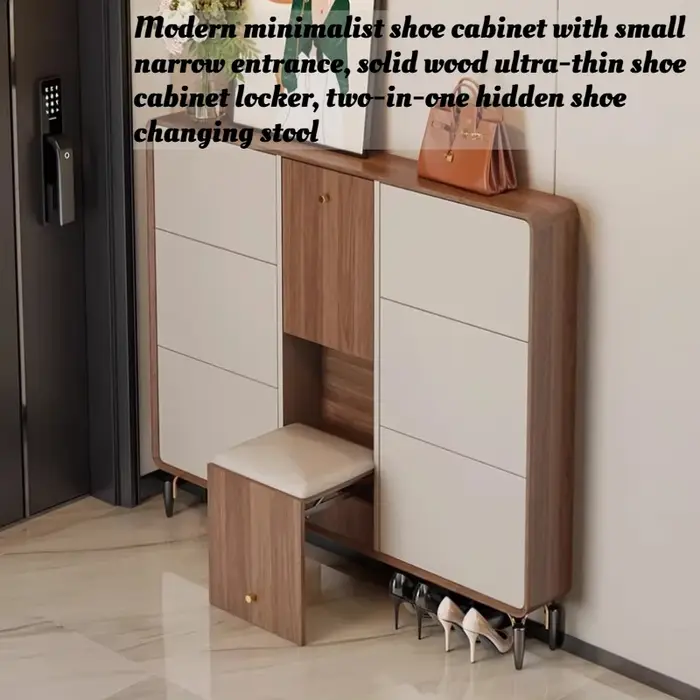 Meuble à chaussures moderne et étroit pour entrée