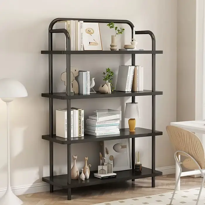 Bibliothèque de salon autoportante multicouche