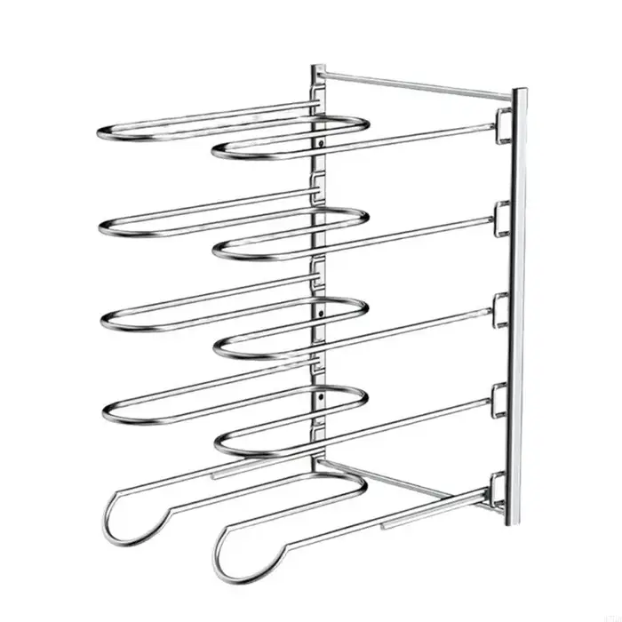 Rangement casseroles en métal à 5 ​​niveaux