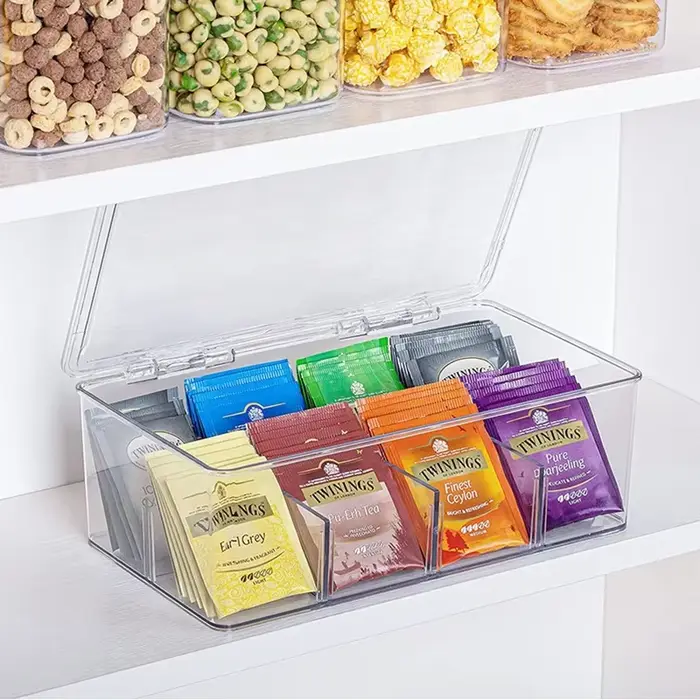 Boîte de rangement de sachets de thé