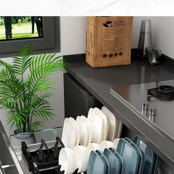 Bols support de rangement à vaisselle boucle réglable armoire de cuisine tiroir