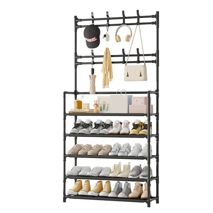 Support de rangement sur pied à 5 couches