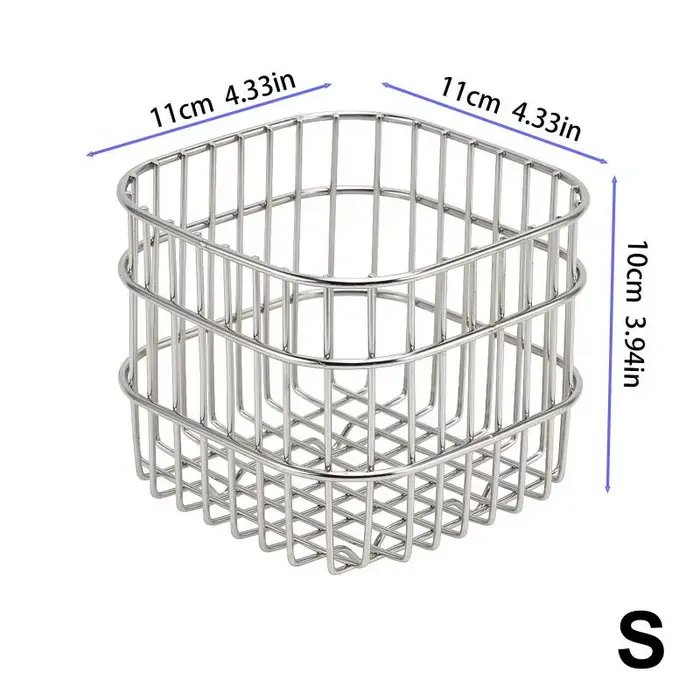 Panier de rangement de bureau en métal, boîte de rangement en fer forgé, panier de rangement pour ca
