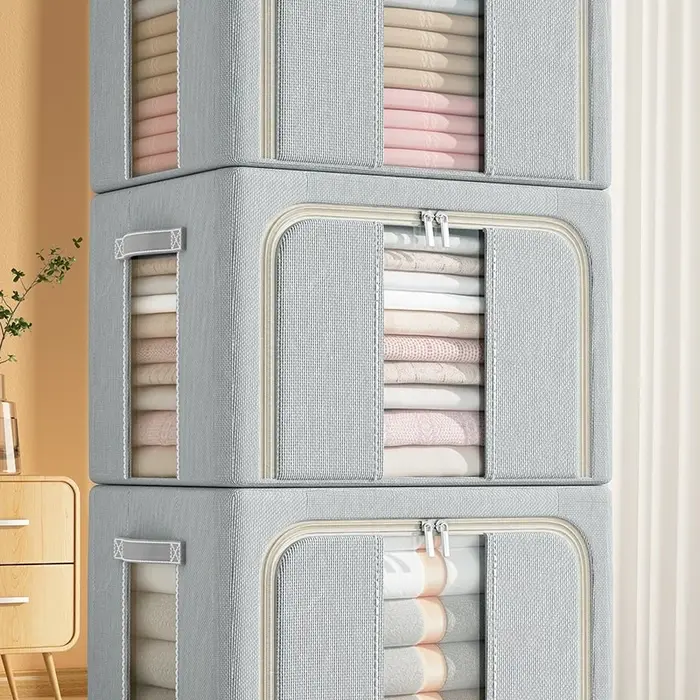 Boîte de rangement pour vêtements, grande capacité, pour la maison, pour doudounes, couvertures, boî