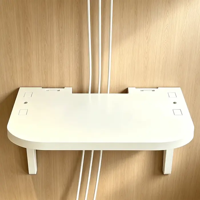 Étagère Murale Flottante avec Crochets pour Routeur