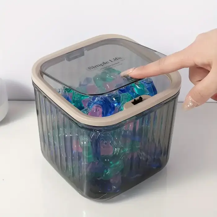 Mini boîte de rangement de bureau transparente 1 pièce