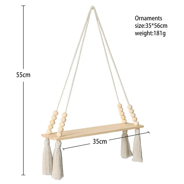 Étagère murale flottante en bois rustique pour salle de bain