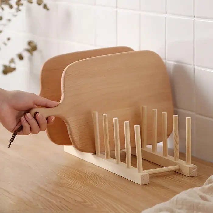 Casier de bricolage, égouttoir en bambou