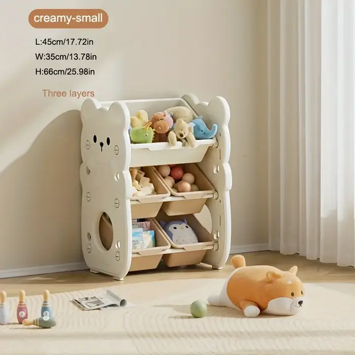 Étagère de rangement multicouche pour jouets d'enfants, armoire de rangement pour jouets ménagers, é