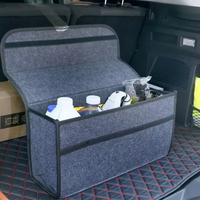Boîte de rangement en feutre pour voiture