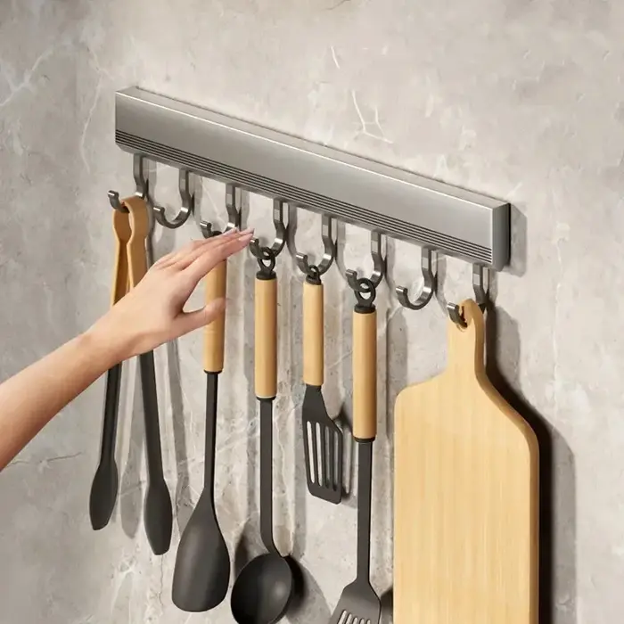 Support de rangement de cuisine en alliage d'aluminium
