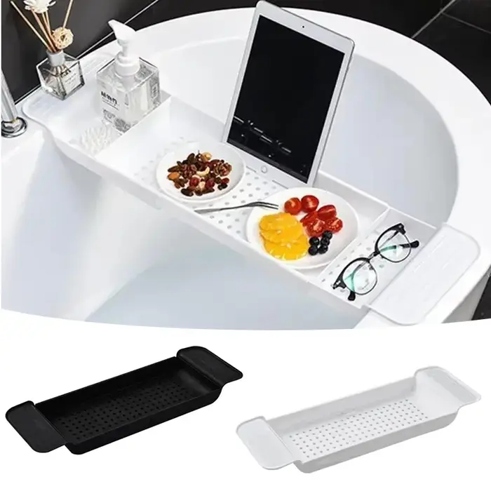 Étagère de baignoire extensible