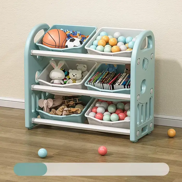 Armoire de rangement pour jouets d'enfants, grande capacité, multifonctionnelle, boîte de rangement 