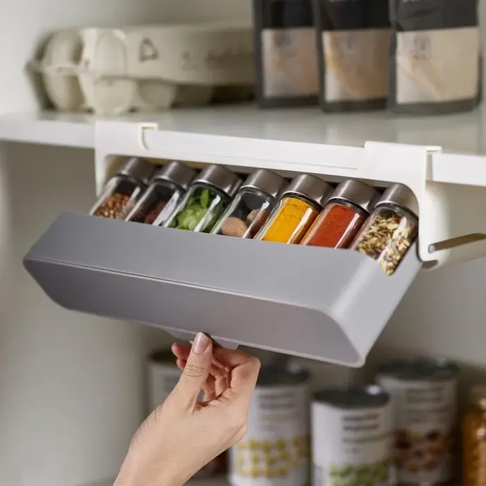 Étagère de rangement pour bouteilles d'assaisonnements de cuisine