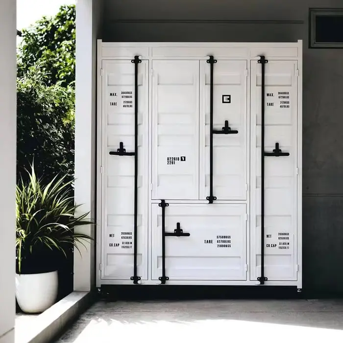 Support lourd luxe armoire métal artisanat extérieur appartement