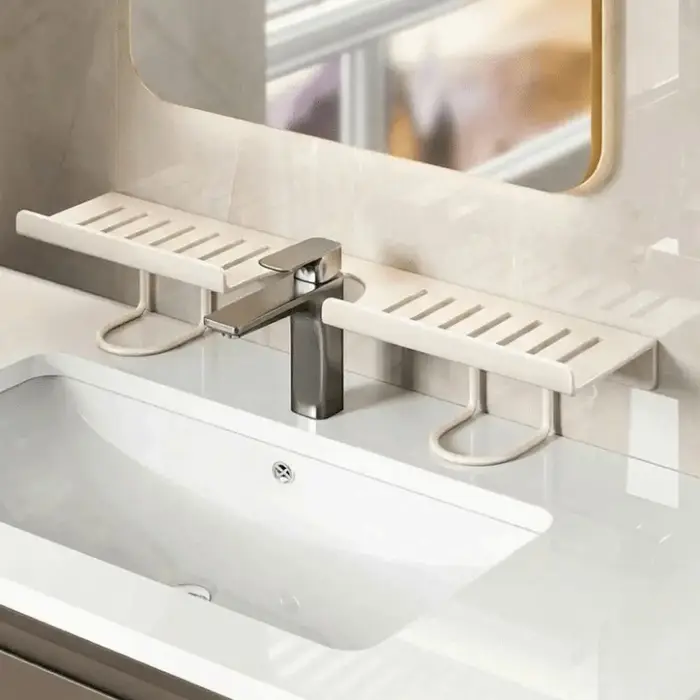Étagère de rangement en maille pour salle de bain