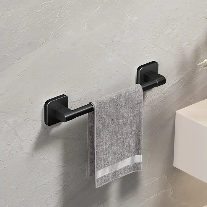 HOTowel-Porte-serviettes auto-adhésif, rail de serviette T1, blanc sans propositions, HOBlack