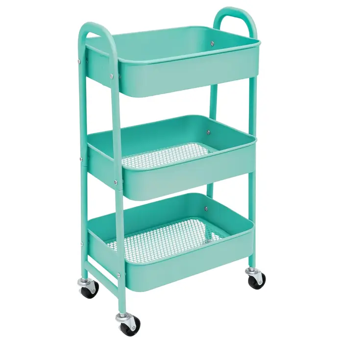 Chariot de rangement à roulettes, chariot de cuisine à roulettes, organisateur de chariot roulant à 