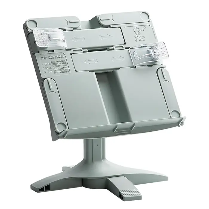 Bibliothèque de lecture rotative réglable, Support de livre Portable, étagère à documents multifonct