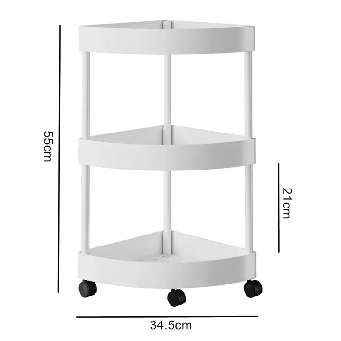 Étagère de rangement d'angle à 3/4 niveaux, organisateur peu encombrant, multifonctionnel pour cuisi
