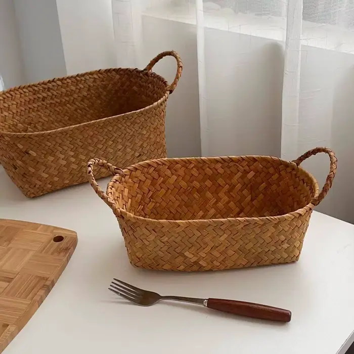 Panier de rangement en osier