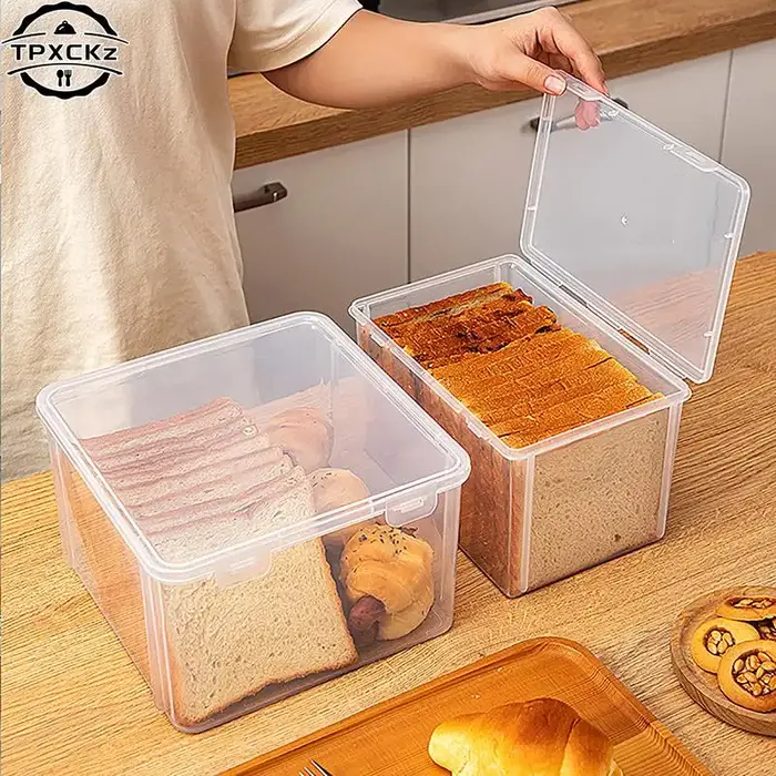 JXCake-Boîte de rangement hermétique transparente pour la cuisine