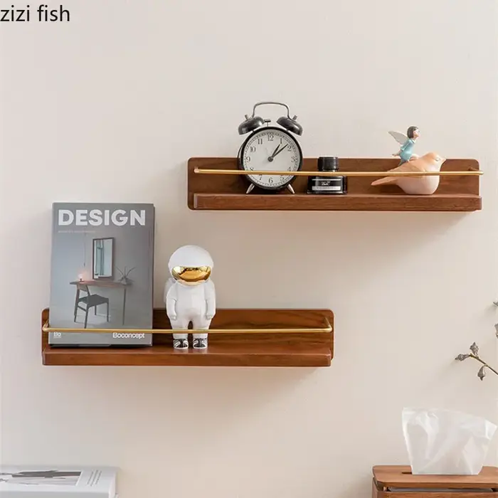 Porte-serviettes mural en bois