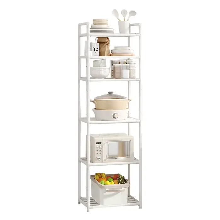 Étagère de rangement en métal à 6 niveaux, étagère multifonctionnelle, étagère robuste, étagères pou