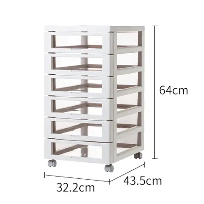 Organisateur de tiroir de rangement de chariot, boîte de rangement en plastique multifonctionnelle, 