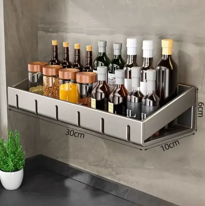 Étagère de rangement murale T1 pour cuisine, organisateur d'épices