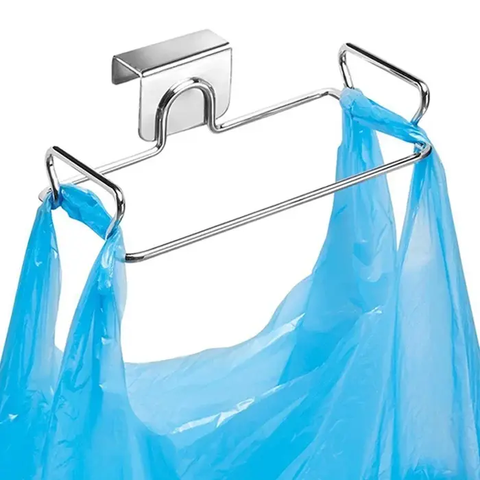 Porte-sacs à ordures en acier inoxydable
