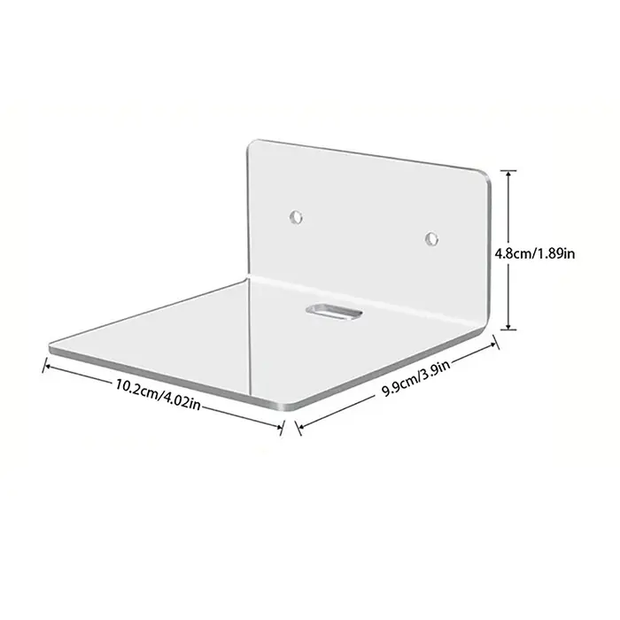 Étagères murales flottantes en acrylique, 1 pièce, petite étagère transparente, présentoirs, étagère