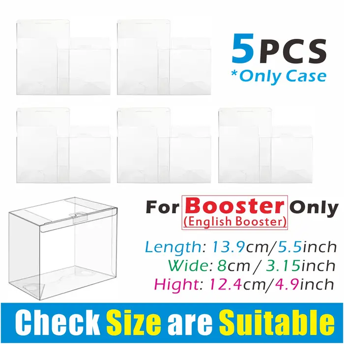 5/10 pièces Booster boîte boîtier 0.45mm d'épaisseur clair stockage pour Booster boîte boîtier prote