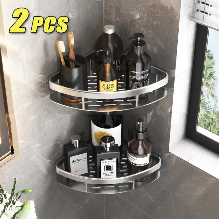 HONo-Nail-Étagère d'angle de douche en aluminium