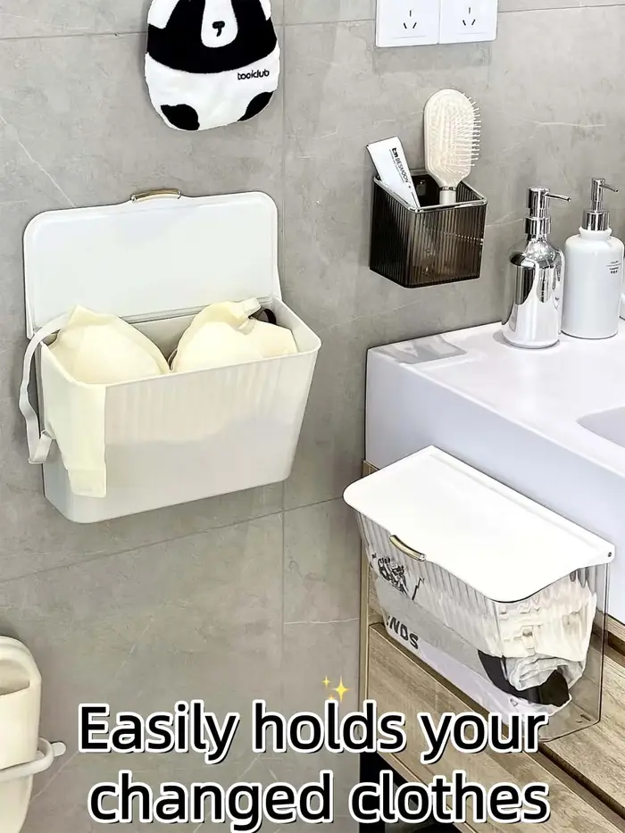 Boîte de rangement murale pour salle de bain