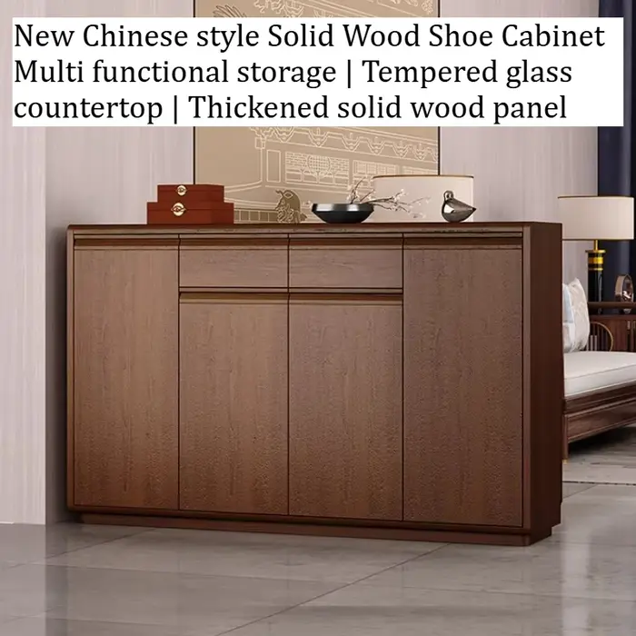 Meuble de rangement étroit en bois pour chaussures de femme
