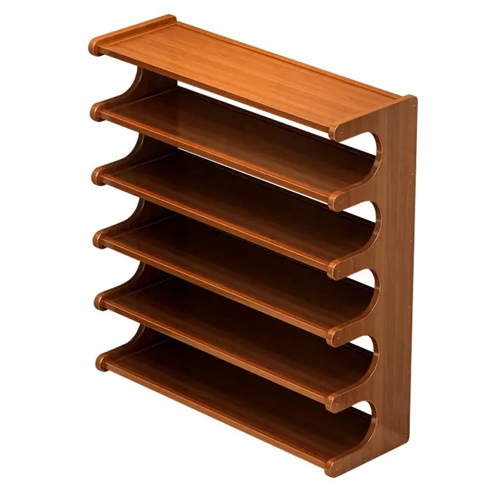 Meuble à chaussures en bois multi-niveaux