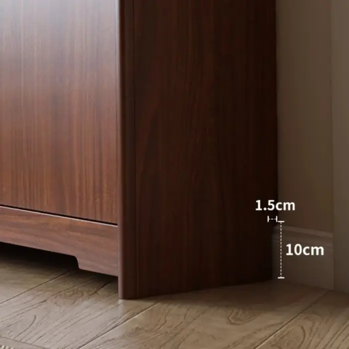 Meuble à chaussures d'angle de luxe en bois