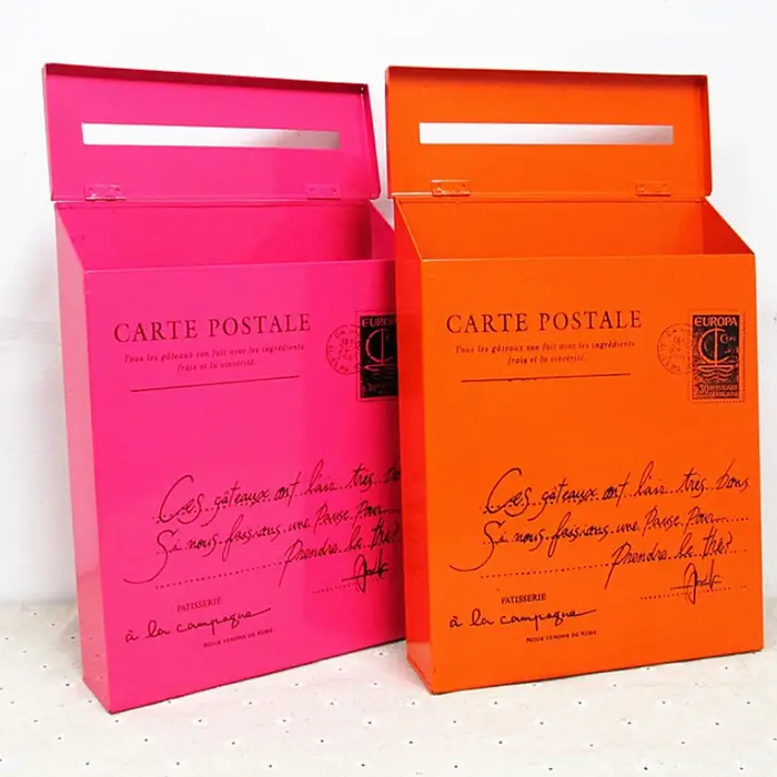 Boîte à lettres en fer galvanisé | Vintage