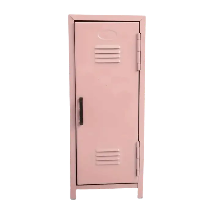 Mignon meuble de rangement vertical en fer pour maquillage, organisateur de bureau verrouillable à d