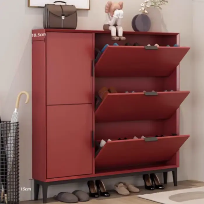 Étagère à chaussures peu encombrante entrée système de rangement moderne