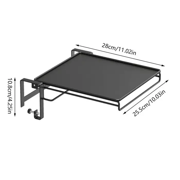 Étagère de rangement pliable pour porte d'armoire, économiseur d'espace, avec porte-serviettes, exte