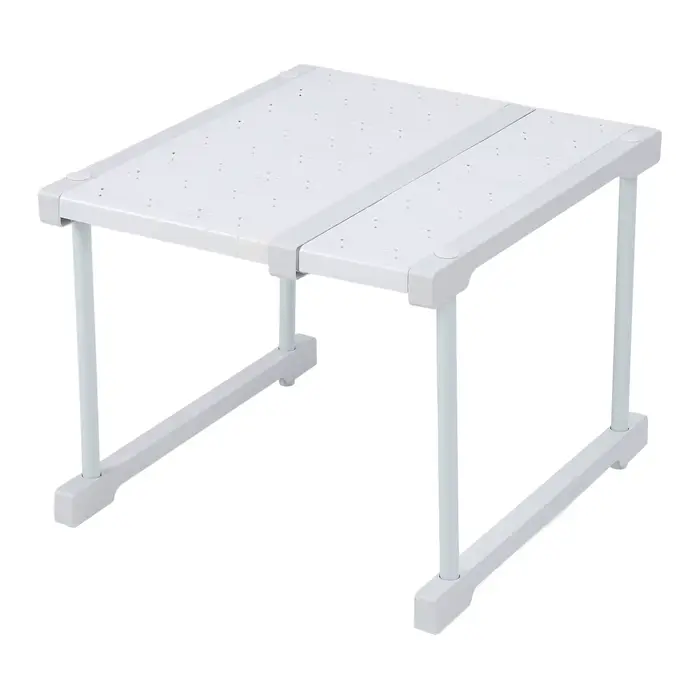 Étagère d'armoire en acier au carbone ABS PP, séparateur d'espace empilable, étagère de rangement de