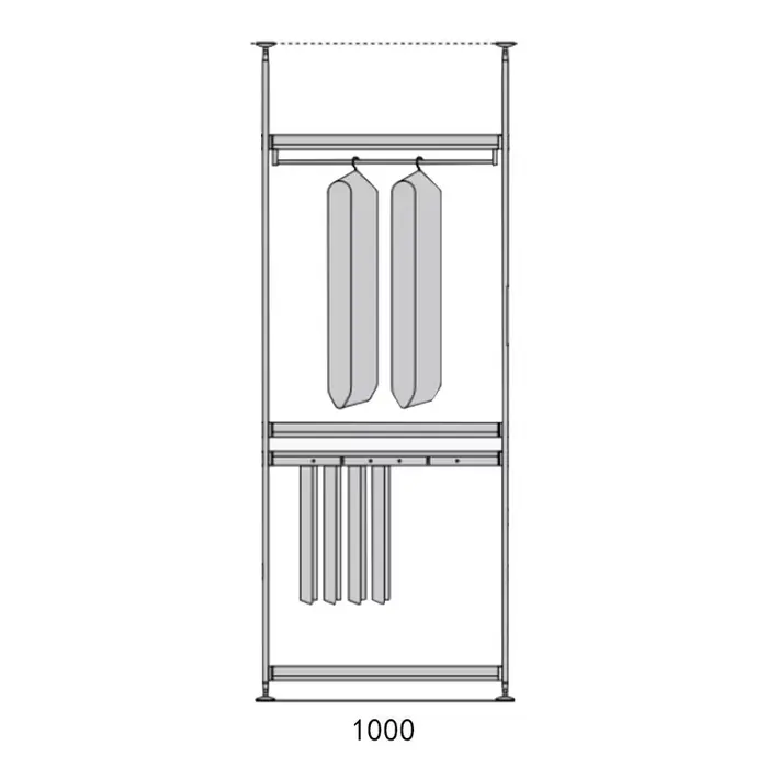 Armoire murale personnalisée pour chambre à coucher, bricolage, vestiaire ouvert en métal, armoire d