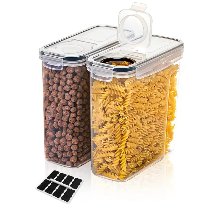 Ensemble de stockage de récipients de céréales de 2/3/4 (2,5 L 84 oz), récipients hermétiques de sto