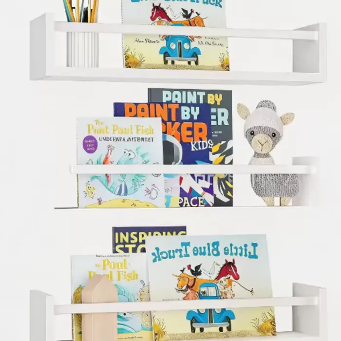 Étagère murale flottante en bois pour enfants